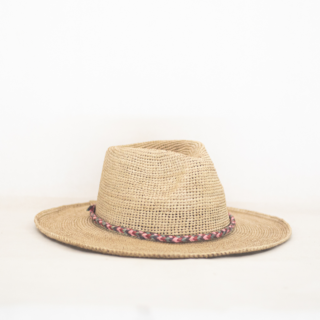 Chapeau de paille | Tresse Colorée